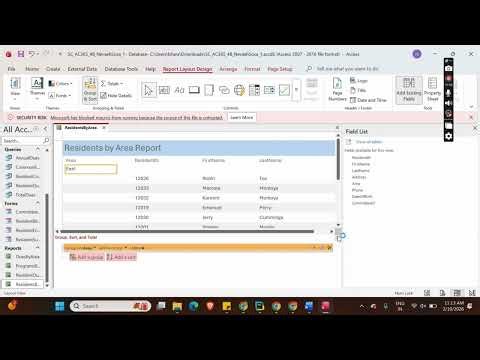 Shelly Cashman Access 365 Module 4 SAM Project B Haverhills Neighborhood Association #shellycashman