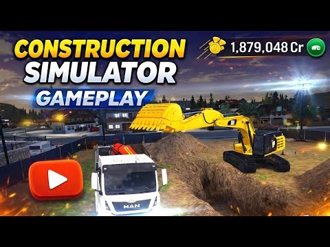 Construction simulator 3 “BIG CONSTRUCTION WORK! 😱 Excavator vs Truck Gameplay🚛 | Full Night Mission
