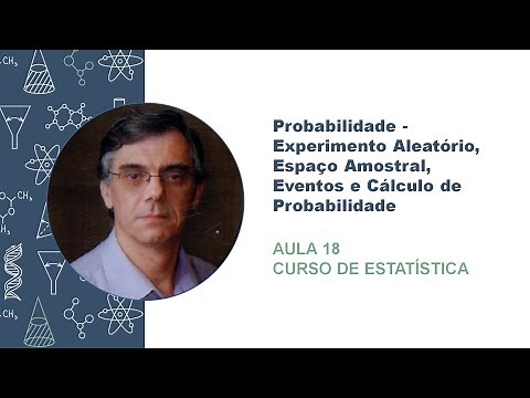 Estatística - Aula 18 - Probabilidade - Experimento Aleatório, Espaço Amostral, Eventos.