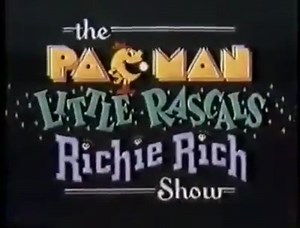The ABC 1982 The Pac-Man/Little Rascals/Richie Rich Show The Pac-Man/Little Rascals/Richie Rich Show was a 90-minute Saturday morning animated package show co-produced by Hanna-Barbera Productions and King World Productions and broadcast on ABC from September 25, 1982 to September 3, 1983. Trivia: This package program became a very popular format to programming to introduce a new property or reboot an older one with a new series. For instance, “The Scooby-Doo/Dynomutt Hour” was the 1st series th