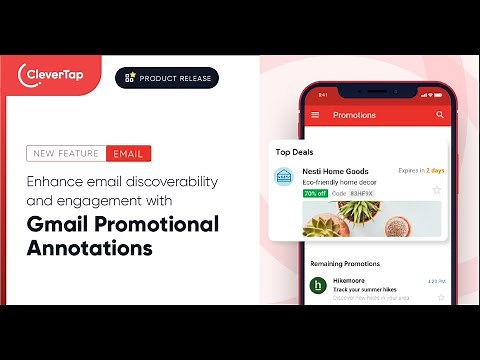 Gmail Promotional Annotations: Enhance email discoverability and engagement | CleverTap