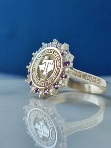 Class Ring for Woman – Sterling Silver College Graduation Ring With Gemstone, Personalized University Gift for Her - Etsy