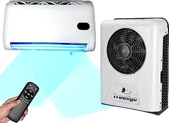 Treeligo 12V / 24V DC Trucks Sleeper Cab Air Conditioner |dc Scroll Compressor |Auto Swing Blowing| Fits Semi Trucks RV Caravan A/C Unit 10000BTU (24, Volts (DC))