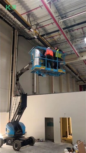 Ventilation Installation with Lift | Pro HVAC монтаж #hvac #ventilation #lift #construction #install