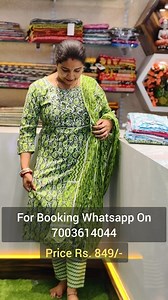 29K views · 322 reactions | 3 Piece Kurti Set Pure Cotton. For Booking Screenshot & WhatsApp On 7003614044 (Free Shipping All Over India) | Rumi's Recipes | Facebook