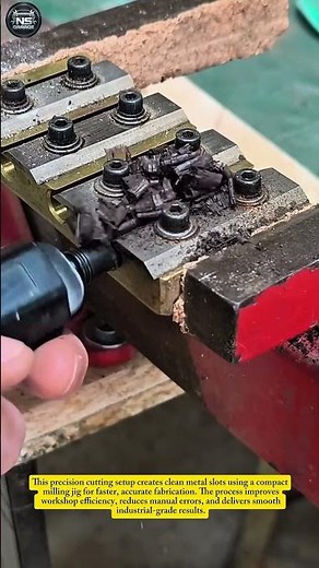 Precision Metal Slot Cutting on Mini Milling Jig | Satisfying Machining Process#SatisfyingVideo#usa