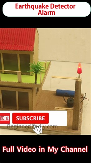 Earthquake Detector Alarm | New Science Project #schoolproject #diy #earthquake