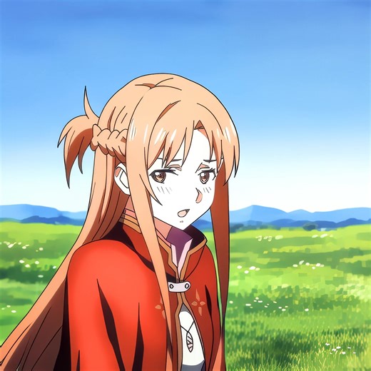 She's so cute 😫 #asuna #swordartonline #kirito #animeedit #chris_asuna2024