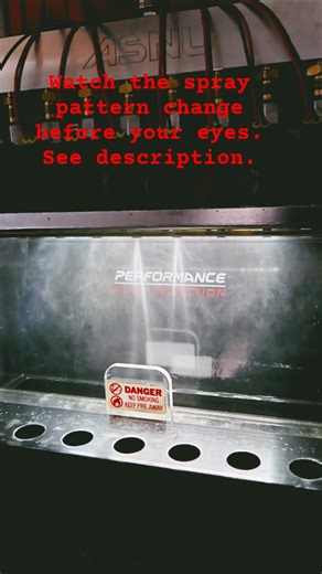 Indexed, V-shaped spray pattern on 5.4L Ford Triton injectors