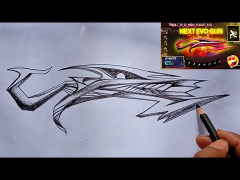 M1014 Evo gun drawing/Free Fire m1014 Evo gun drawing/Evo gun drawing free fire/free fire draw