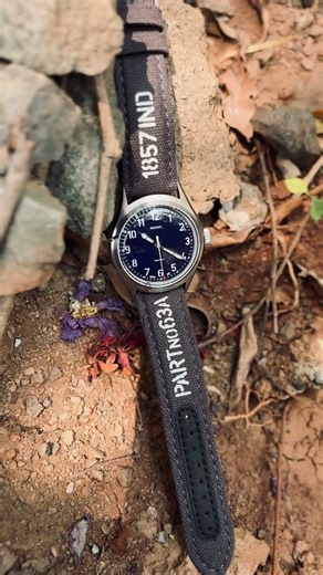 the ajwain khaki nishaan edition .38mm titanium case / available on our website #ajwain #shorts
