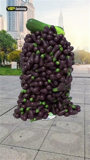 Fruit and vegetable pair walking🌶🍊 c4d animation special effects