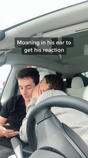 Moaning in His Ear to Get His Reaction
