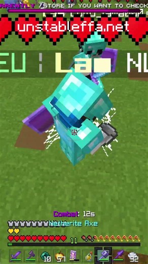 Double Kill 💯 l #minecraft #lol #unstableffa