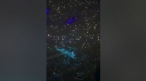 Crowd sings One Last Time at concert moments before attack