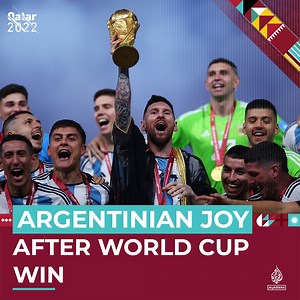 Argentina fans everywhere have been celebrating their team clinching the biggest prize in football, the #FIFAWorldCup ⤵️ | Al Jazeera English