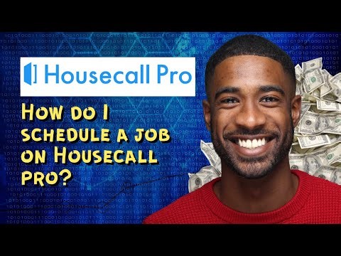 How do I schedule a job on Housecall pro
