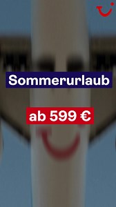 Hörst du den Sommerurlaub nach dir rufen? 🥰🏖️ Jetzt buchen und schon ab 599 € für 7 Nächte inkl. Flug an dein Traumziel fliegen. ✈️🤩 | TUI