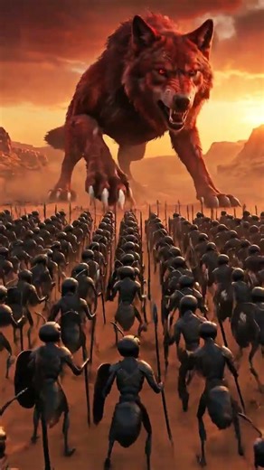 Ants vs Giant Blood Wolf… Who Wins? 😳