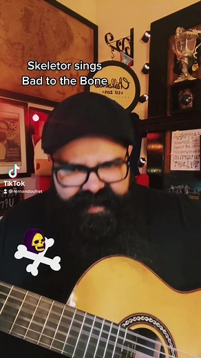 84K views · 1.2K reactions | Skeletor sings “Bad to the Bone”. #Skeletor #SkeletorSings #BadToTheBone #Bad #Music #Guitar #GuitarPlayer #Reels #HeMan #Cartoon #Voice | Fernando Ufret / Fernan Unplugged | Facebook