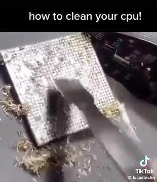 CPU cleaning tutorial #memes