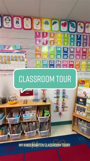 Kindergarten Classroom Tour! - Bright and Cheerful Classroom Setup