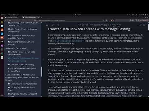 A small Rust std::sync::mpsc benchmark demo (Rust Programming Language)