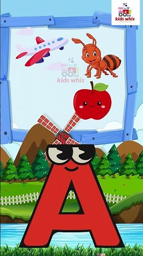 Phonics A Sound | Learn A Words | #Shortskids Whiz #toddlerlearning #abcs #kids #learning