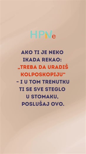 Kolposkopija nije kazna, niti razlog za paniku. To je pregled koji se radi da bi se promene uhvatile na vreme – pre nego što postanu problem. Što ranije znaš, više imaš kontrole nad svojim zdravljem. Sačuvaj ako ti znači ili podeli sa nekim kome bi moglo da pomogne. 💙 #HPV #HPVVakcina #Imunizacija #EdukacijaJeVažna #HPVinfo
