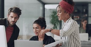 Business People Computer Coworking Office Together Stock Footage Video (100% Royalty-free) 3413293037 | Shutterstock