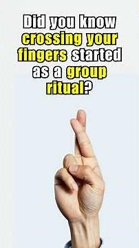 Did You Know Crossing Your Fingers Started as a Group Ritual?