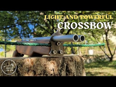 How to Make a Crossbow Easily. This Crossbow is Very Accurate.