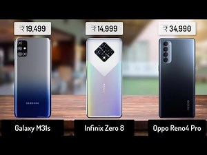 Samsung Galaxy M31s vs Infinix Zero 8 vs Oppo Reno 4 Pro