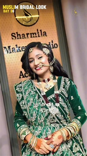 sharmila_makeovers on Instagram: "Muslim bridal makeup demo ✨💗 Next batch details do contact:, 8096278937 Course duration: 45 days Course includes: beautician, makeups, hairstyles, saree draping Makeup course highlights: (basic to advance) ➡️ product knowledge ➡️skin knowledge & skin types ➡️brush knowledge ➡️hands on practice Address: near oldbustop, opposite hamsika eye hospital, jagtial #mua #sharmilamakeupstudio #acadamy #viralreels #muslimbridalmakeuplook"
