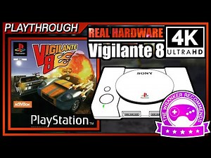 Vigilante 8 (1998) | Wranker 4K PS1 Real Hardware Playthrough | Retrotink 4K