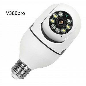 [Hot Item] Hongtu V380PRO Bulb Camera Night Vision 1080P Wireless Light Bulb Camera Auto Tracking Bulb Camera 360