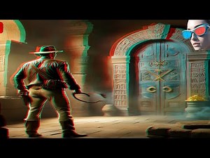 Experience Indiana Jones and the Great Circle: Best Scenes Movie in 3D #anaglyph