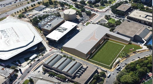 UT announces plans for new football practice facility