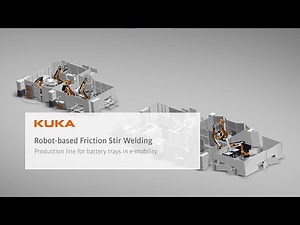 Robot-based Friction Stir Welding: Production line for battery trays
