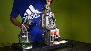 Fridge Compressor Turned Into Capable Little Four-Stroke Engine