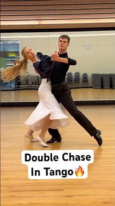 Double Chase in Tango👍🔥#ballroomdance#dancesport#tutorial#dancestudio#demonstration#lesson