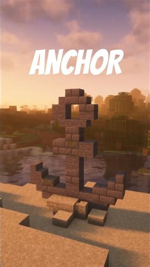 A BIG SHIP ANCHOR TUTORIAL IN MINECRAFT ⚓ #minecraft