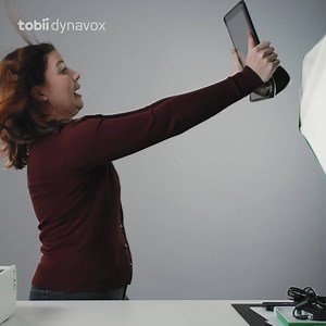 Hold on to your hat! We're about to unbox the new eye-controlled I-Series device. | Tobii Dynavox