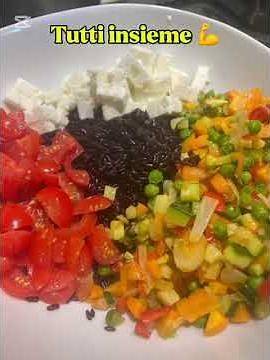 🖤 Insalata di riso Venere (per chi vuole essere light… ma con dignità) 🖤
