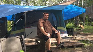Homeless campers enforce a law, order of their own