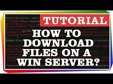 How to download files on a Windows Core Server?