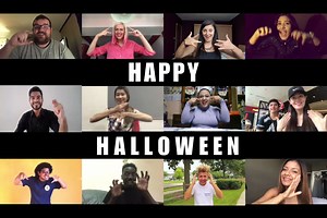 580K views · 12K shares | Happy Halloween from 90 countries - Deaf World to send you a message! Please share this video with your friends, loved one, etc. See more videos here: Explore the World @oscarrowley on Instagram! | Oscar Rowley | Facebook