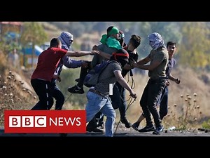 Violent clashes in West Bank as Palestinians protest over Israeli air strikes in Gaza - BBC News