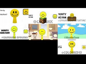My Sprunki OC NEW Verity, Matrix Verity, V3 (From Mod Terror Of Minecraft) Characters Compilation