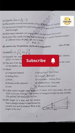 8th std Maths half yearly questions paper 2025#8thclass #halfyearlyquestionpaper#mathshorts#8th#8